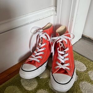 Converse orange High-Top Sneakers